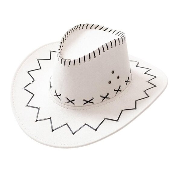 Accessories - Vintage Straw Cowboy Hat with Wide Brim – Rustic Western Style